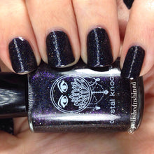 black holo nail polish crystal knockout beauty of the stars fantasy nymphs