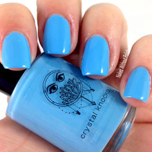 sky blue cream nail polish crystal knockout blue sky marina sailing excursion