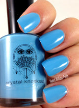 sky blue cream nail polish crystal knockout blue sky marina sailing excursion