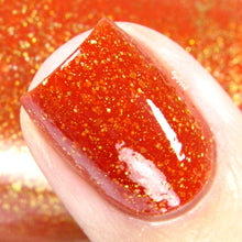 orange yellow thermal color changing mood nail polish crystal knockout charity hope