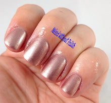 pink metallic nail polish crystal knockout copper roses shimmer