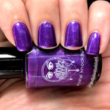 purple shimmer nail polish crystal knockout dragon realm storyteller magic