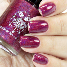 pink fuchsia holo nail polish crystal knockout festival of fate