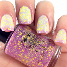 pink white crelly thermal color changing mood nail polish crystal knockout flora's chameleons