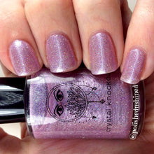 light purple lavender holo nail polish crystal knockout meadow maiden fantasy nymphs