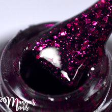 pink black fuchsia glitter jelly nail polish crystal knockout night nyx greek underworld