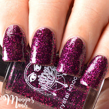 pink black fuchsia glitter jelly nail polish crystal knockout night nyx greek underworld