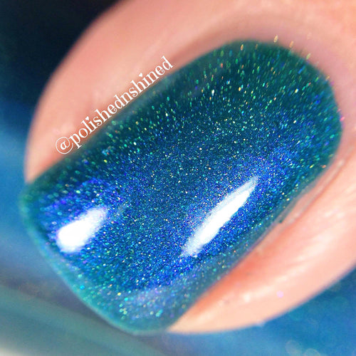 royal blue holo nail polish