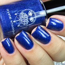 royal blue glitter nail polish crystal knockout the emperor