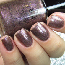 gold brown purple flakie nail polish crystal knockout the hermit