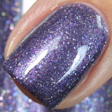 purple lavender glitter nail polish crystal knockout the high priestess