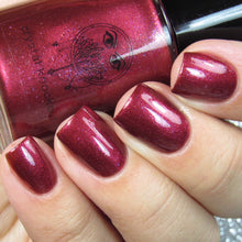 apple red shimmer nail polish crystal knockout the lovers tarot enchantment