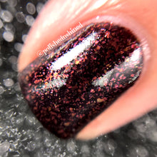 dark red burgundy flakies nail polish crystal knockout twisted masquerade