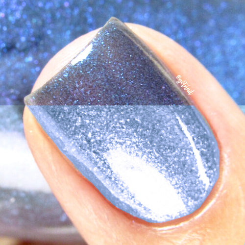 blue thermal color changing nail polish crystal knockout velvet rain