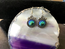 Azure Aqua Mermaid Scale Earrings