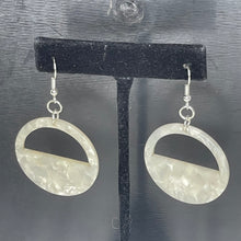 Mother of Pearl Half Circle Earrings