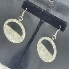 Mother of Pearl Half Circle Earrings