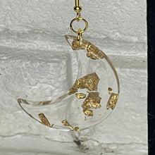 Shimmer Moon Gold Foil Earrings