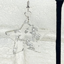 Starry Eyed Silver Foil Earrings