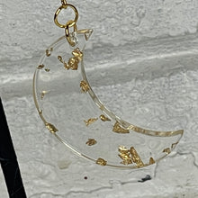 Shimmer Moon Gold Foil Earrings