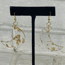 Shimmer Moon Gold Foil Earrings