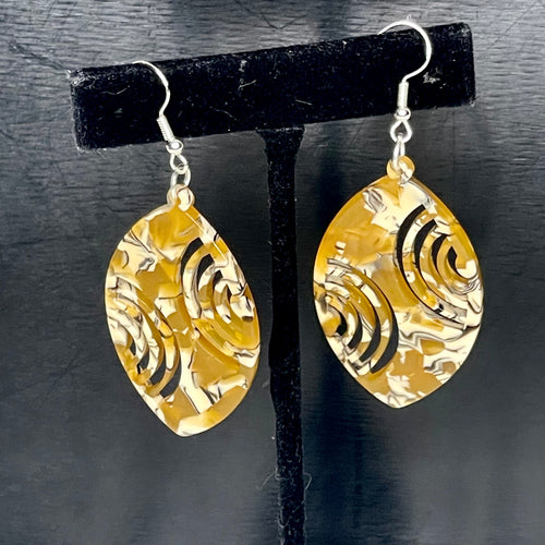 Art Deco Oval Earrings