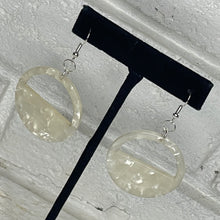 Mother of Pearl Half Circle Earrings