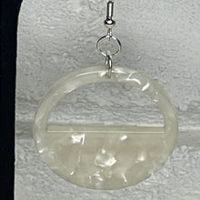 Mother of Pearl Half Circle Earrings